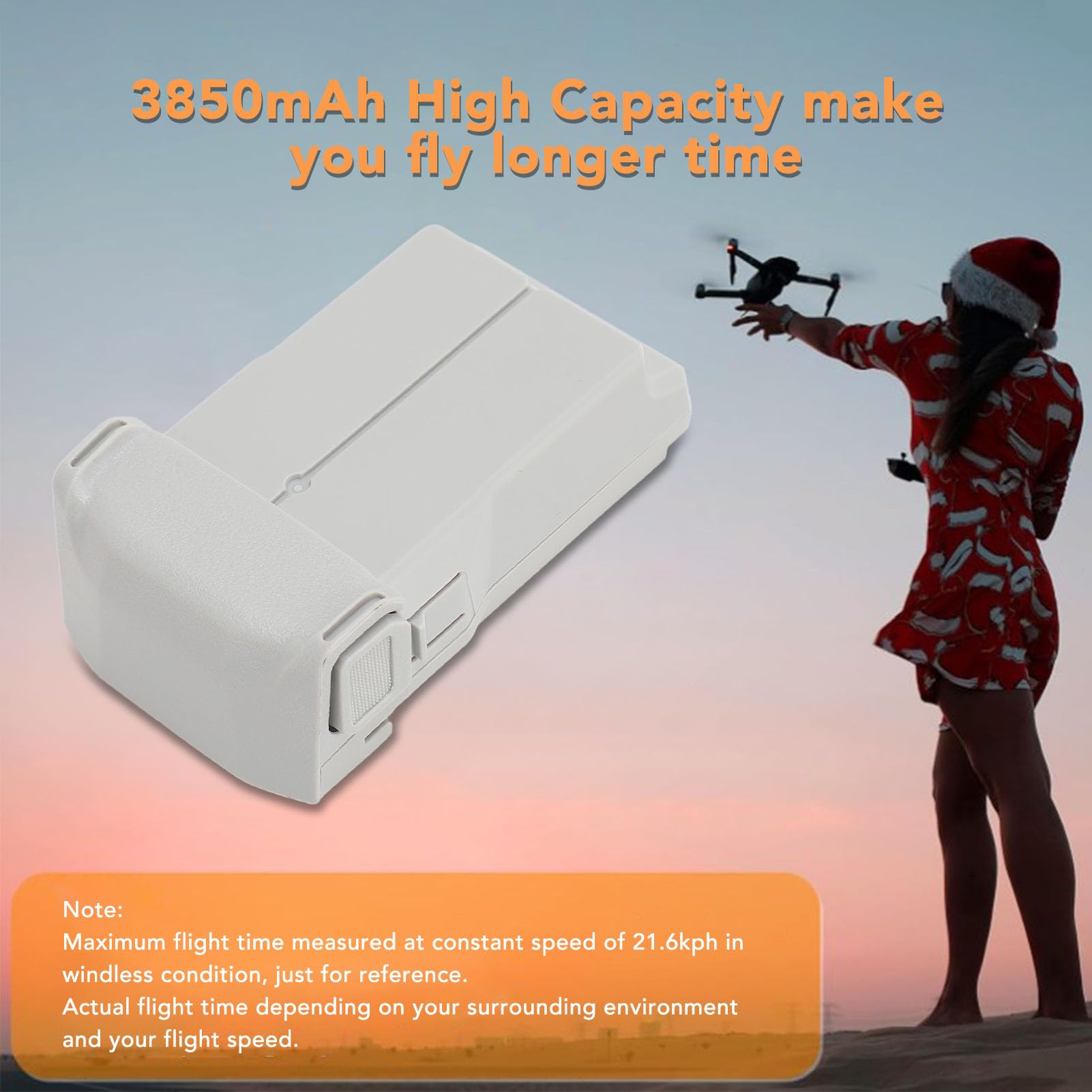 Oryginalna Seria Mini 3 3Pro 4 4Pro Inteligentna Bateria Lotnicza, Bateria Drona 3850 MAh 47 Minut Czasu Lotu Bateria Wielokrotnego Zapobiegania dla Mini 3 3Pro 4 4Pro D (1 paczka)