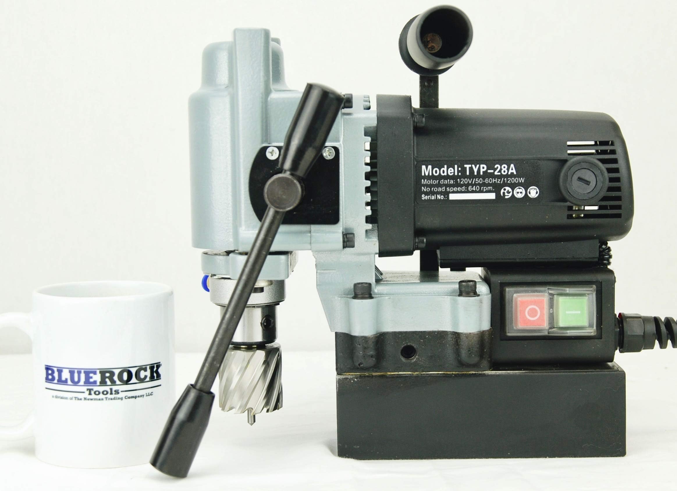 TYP-28A Mag Drill BLUEROCK Tools MINI Magnetic Drill Typhoon Small Mag Annular