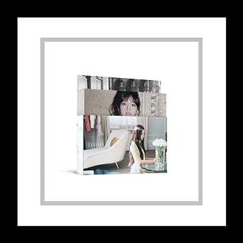 BLACKPINK JISOO ME PHOTOBOOK Special Edition - 176p Photo Book, 20p Post Card, 1p Selfie Card, Polaroid, Sticker, Clear Luggage Tag - Black, 8x11 inches - K-pop Fans - Music/Popular