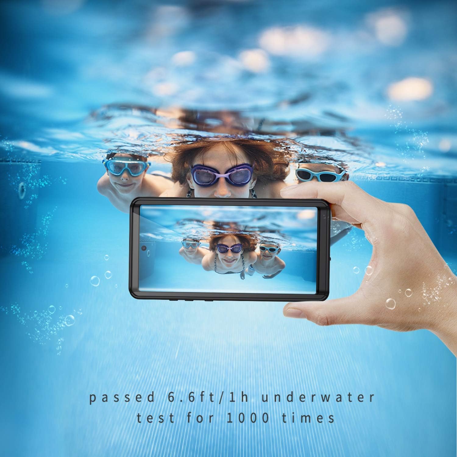 Lanhiem Galaxy Note 10+ Plus Case, Built-in Screen Protector [Compatible with Fingerprint ID], IP68 Waterproof Dustproof Shockproof Full Body Protective Cover for Samsung Galaxy Note 10+ / Note 10+ 5G - Image 3