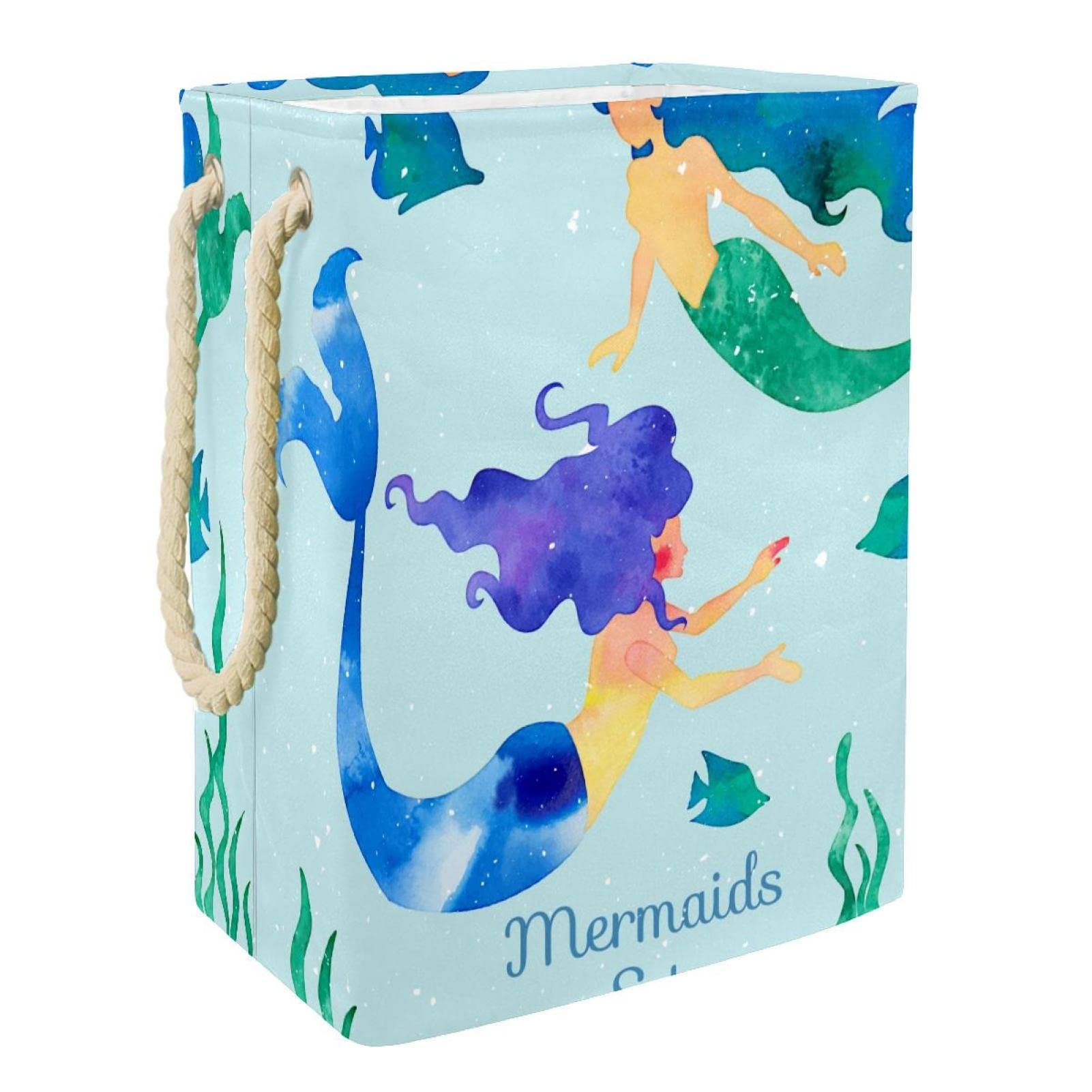 Panier à linge imperméable pour chambre d'enfant décor océan