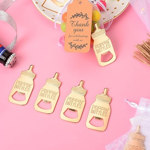 Miniatura 9 de 50 abridores de botellas de bebé, bonitos abrebotellas de poppin, regalos de regreso para invitados, bodas, fiestas, recuerdos, decoración de fiesta