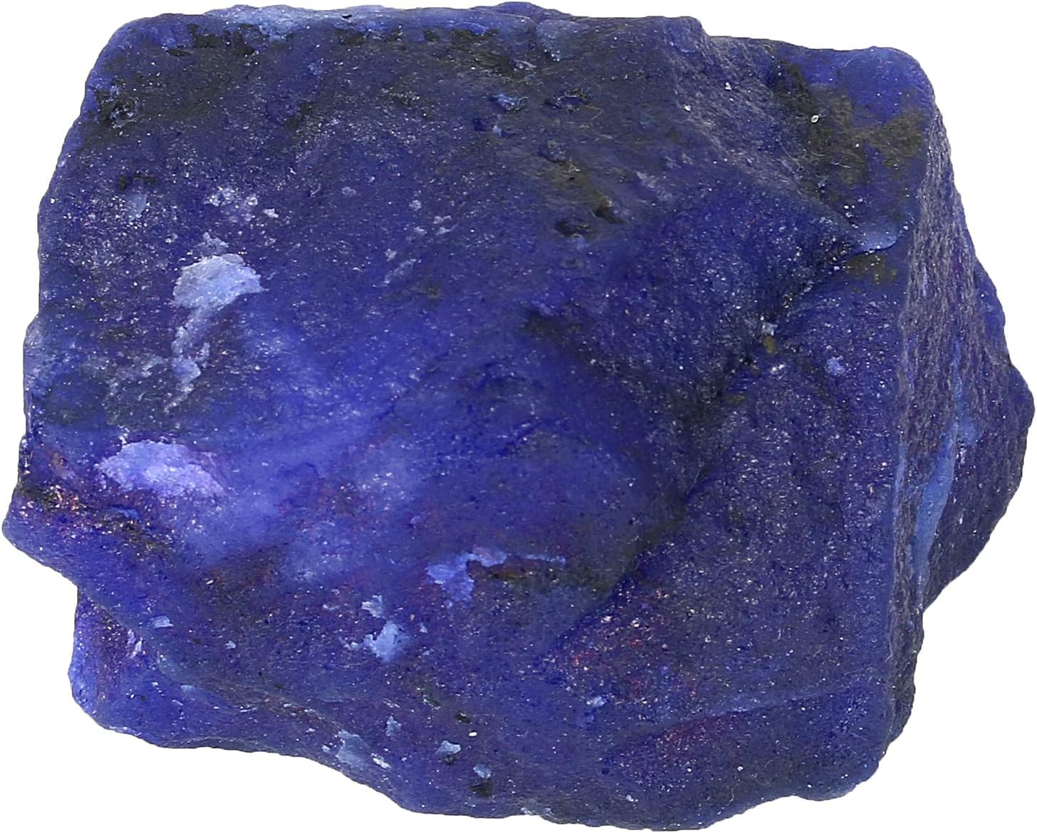 REAL-GEMS 1425 Ct Natural Blue Sapphire Raw Healing Crystal Loose Gemstone for Jewelry Making home decor Stone for Craft and Display