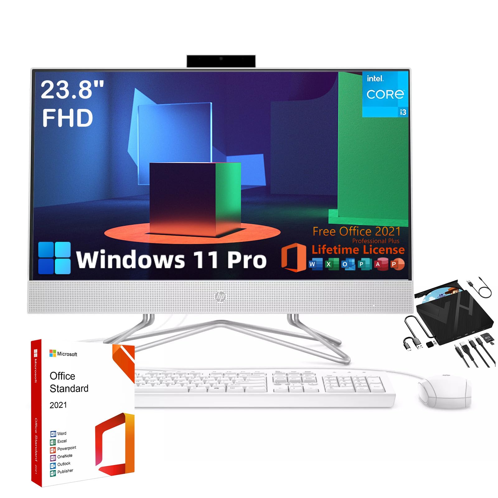 Amazon.com: HP PC de escritorio todo en uno de 23.8 pulgadas, con