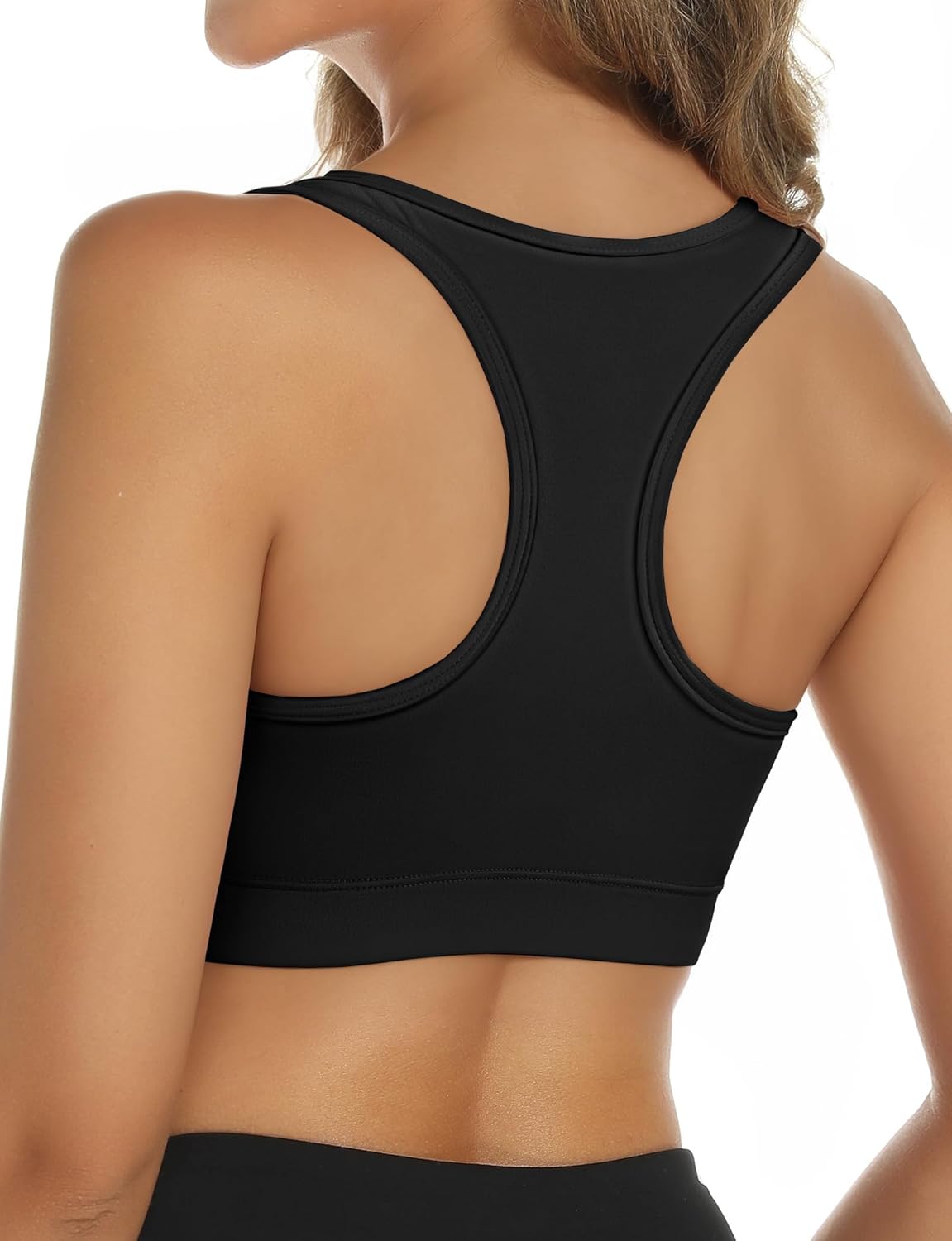 Buauty Sports Bras for Women, Medium Impact Support Sports Bra Push Up Workout Built in Bra Running Yoga - Image 5