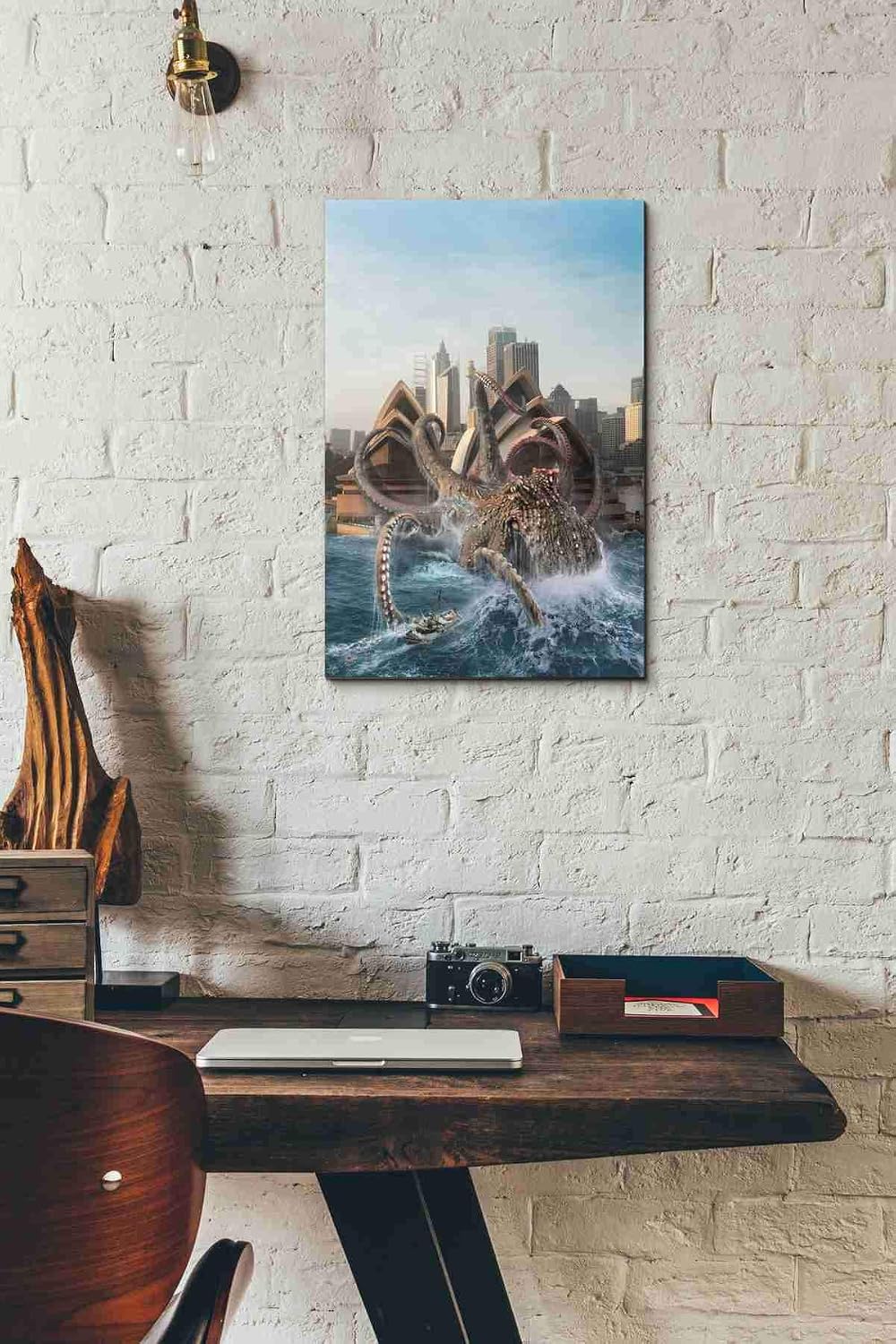 Epic Graffiti "Catch of His Life" Giclee Canvas Wall Art, 12"x18"