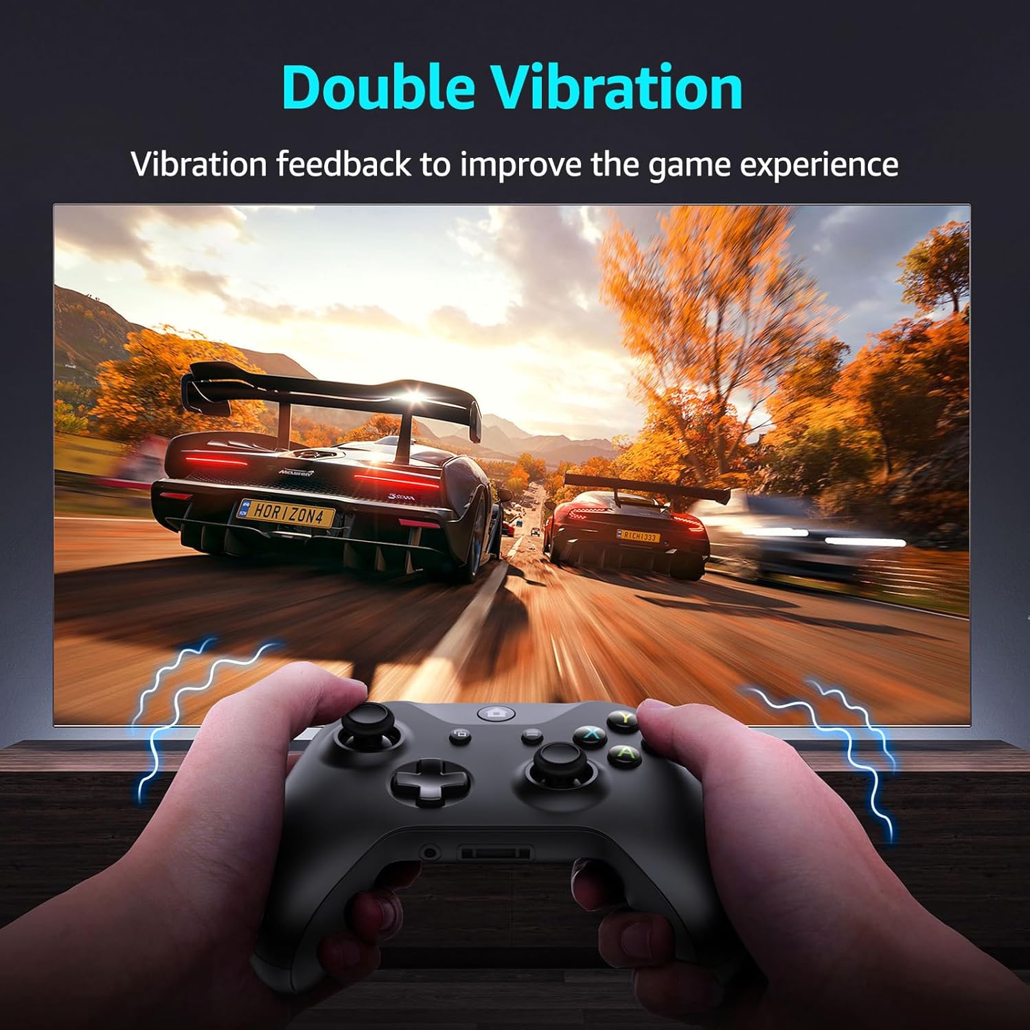 IWGAME Wireless Controller for Xbox/PC, Support 3.5mm Audio Jack,Dual Vibration with Xbox One/Android/IOS/PC/X-One S/X, X-Series S/X (Black)