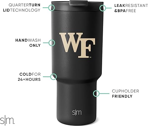 Miniatura 38 de Simple Modern Vaso con licencia oficial de 30 onzas con tapa abatible y pajitas, vaso aislado de acero inoxidable, regalos para hombres, colección