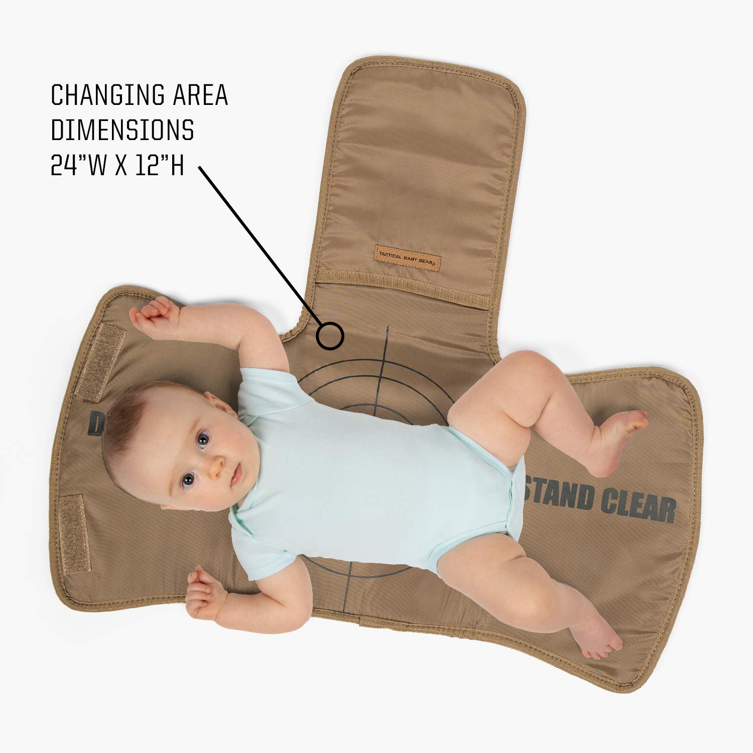 Tactical Baby Gear Changing Mat/Pad (Black Camo)