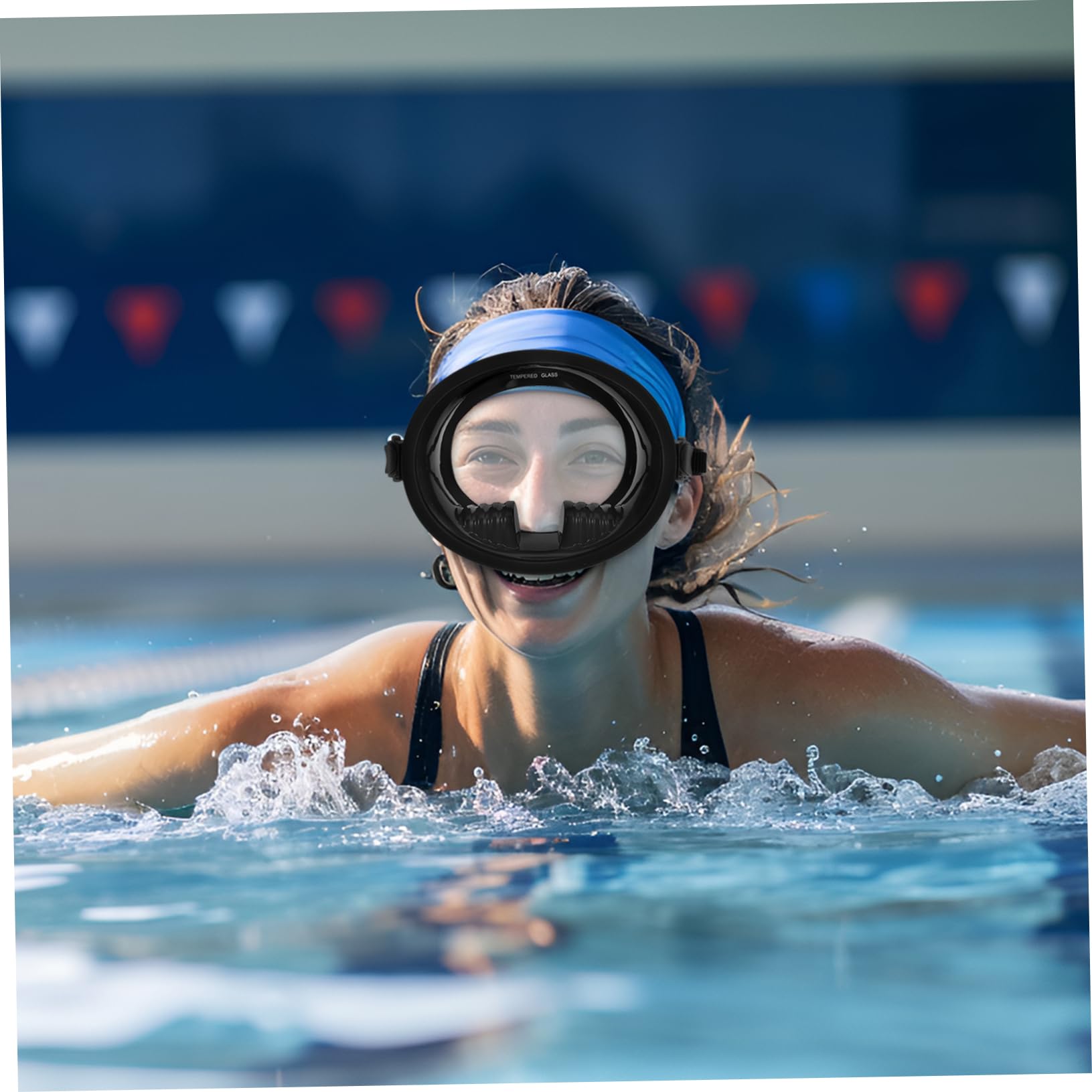 Hemobllo Gafas de Buceo Antivaho para Natacion y Buceo Campo Amplio de Vision Fabricadas Material de Silicona Uso Piscina o Mar