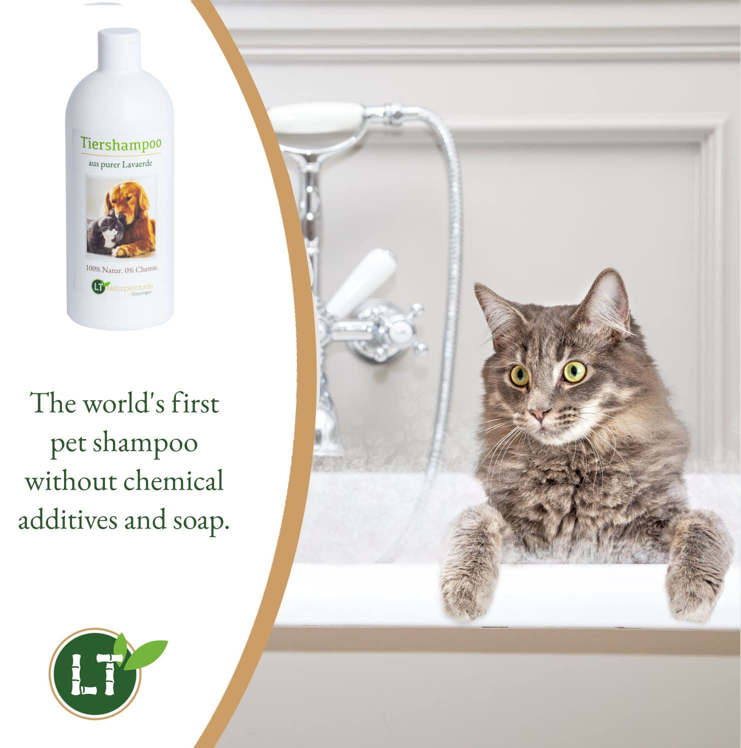 Hypoallergenes Shampoo Für Hunde & Katzen – Mit Aloe & Malve, Mild, Geruchshemmend, Für Welpen & Empfindliche Haut