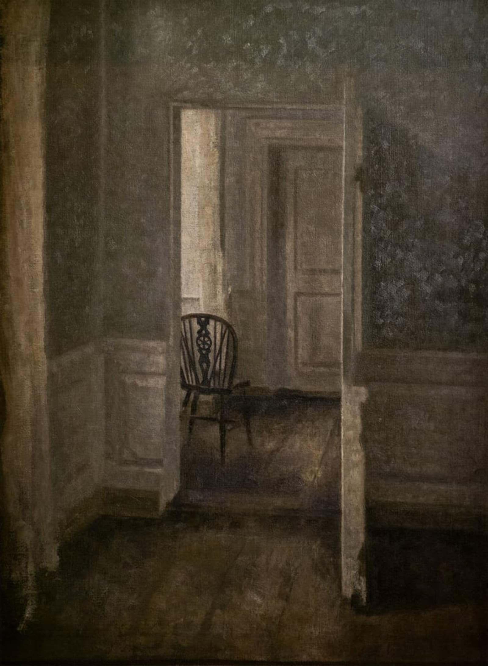 POSTERIIk Famous Animal Posters Vintage Picture Interior with Windsor Chair by Vilhelm Hammershoi Modern Wall Decor for Home Decor 60x90cm
