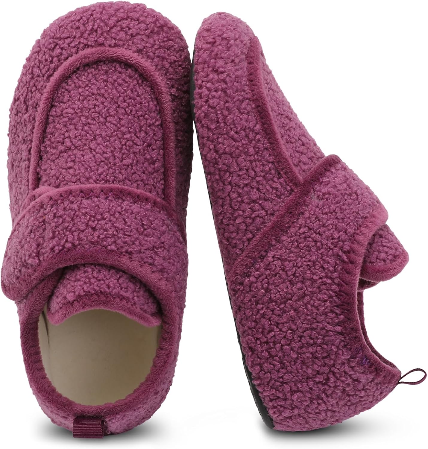 BARERUN Womens Mens Slippers Diabetic House Slippers for Women Men Wide Indoor Slip on Barefoot Adjustable Orthopedic Neuropathy Arthritis Edema Plantar Fasciitis Slipper Socks - Image 7