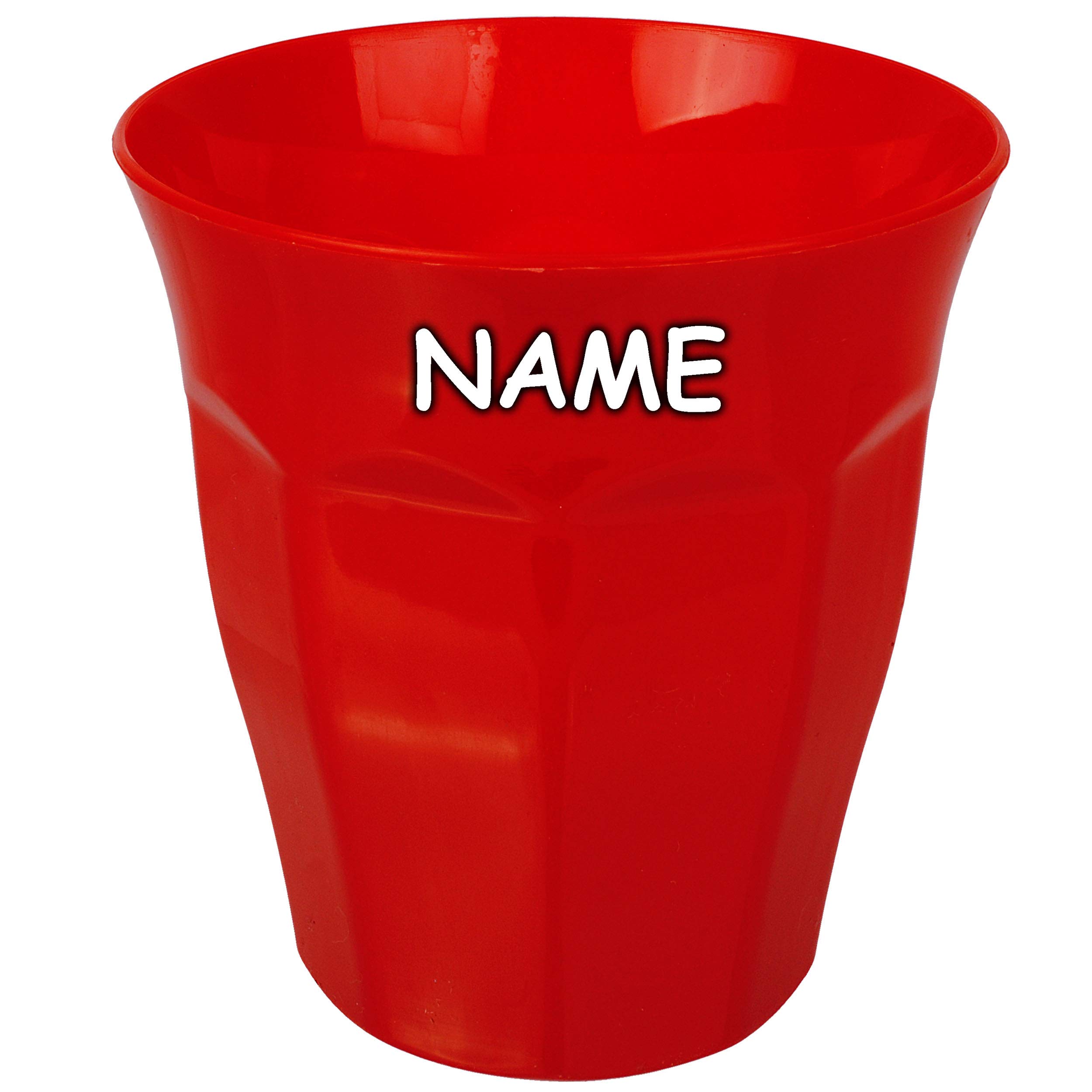 Personalisiert Kinderbecher Waffeloptik - Trinkbecher Mit Name In Pink/Rosa