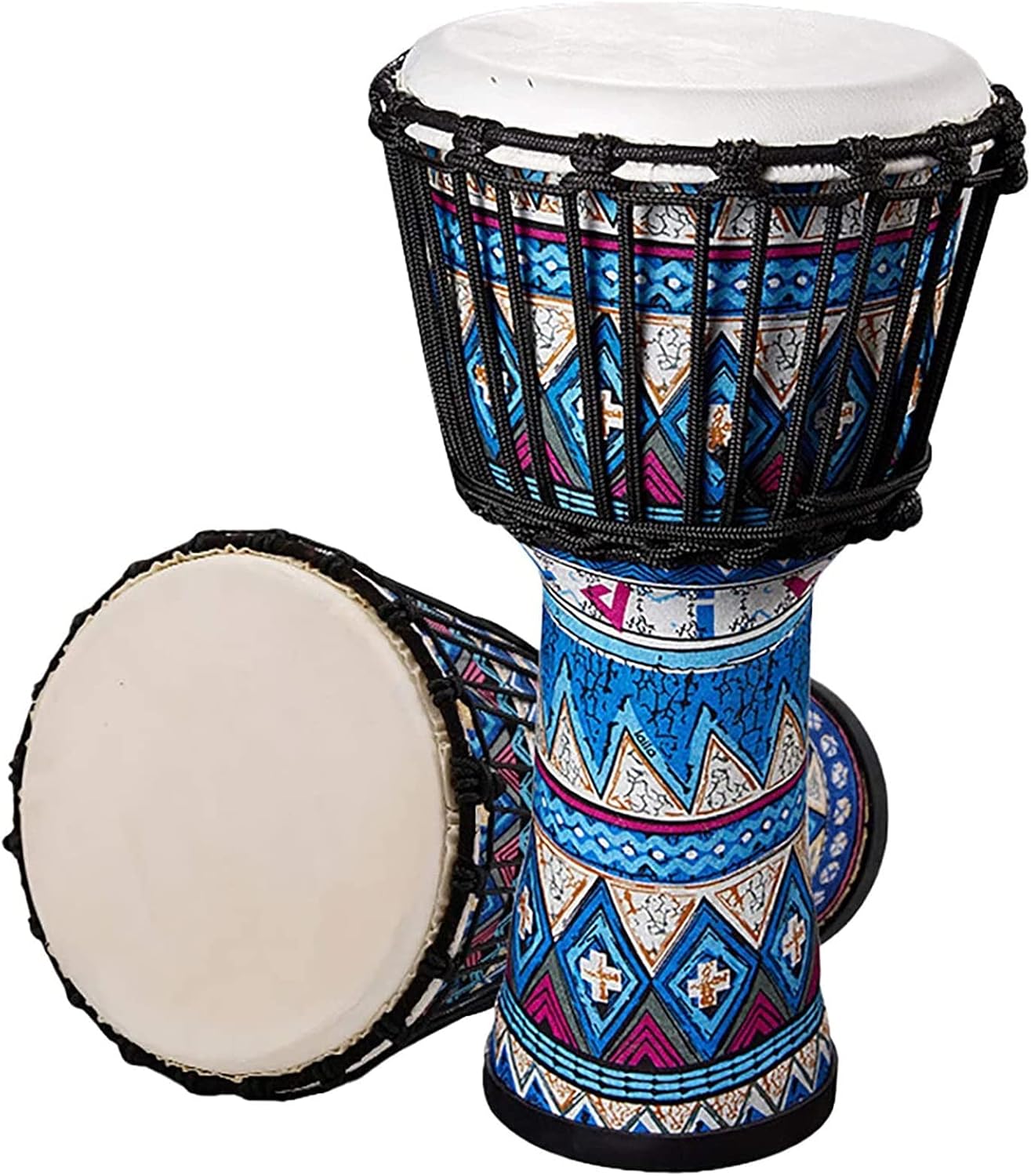 FISISZ Djembe African Drum Bongo Congo Goatskin DrumheadDrums, Djembe