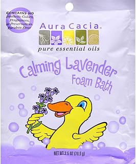 Kids Aromatherapy Foam Bath Calming Aura Cacia 2.5 oz Foam Bath