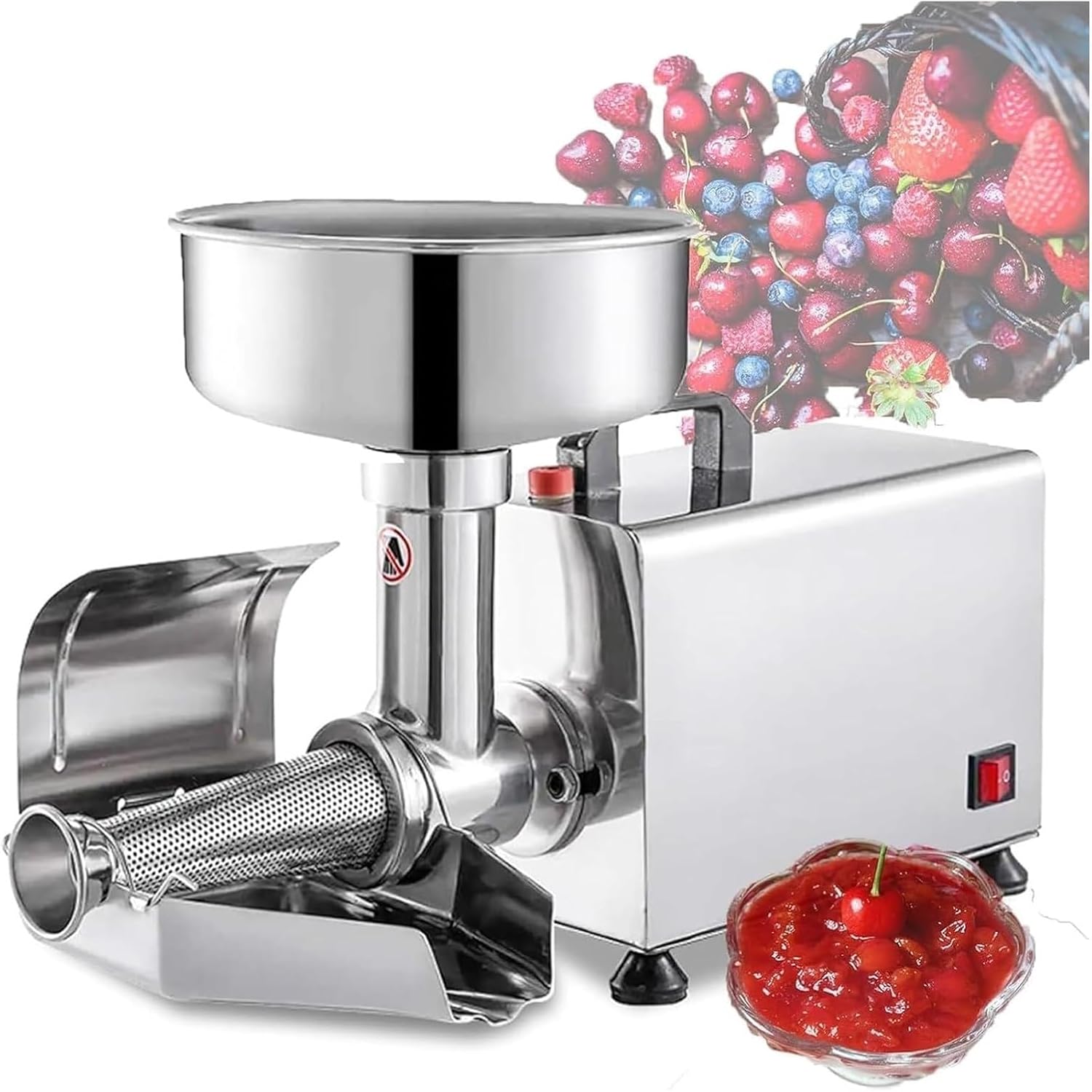 Electric Tomato Strainer Machine, Commercial Stainless Steel Press And Strainer