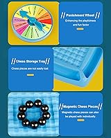 Vista 6 de Juego de bola magnética, juego de ajedrez magnético, juego de rocas magnéticas, juego de piedras magnéticas juego magnético con cuerda, juego
