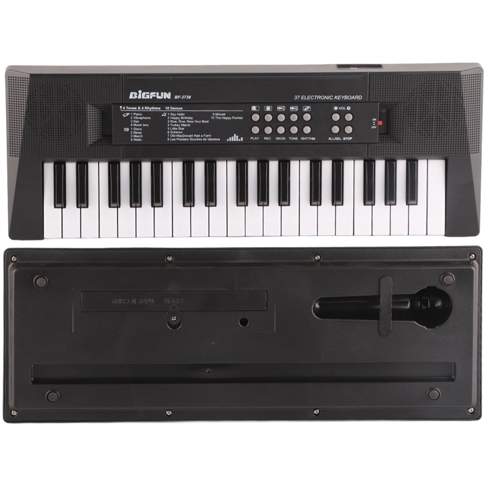 Piano Electrico, Teclado eléctrico Teclado musical electrónico portátil de 37 teclas con función de grabación de micrófono para niños que aprenden