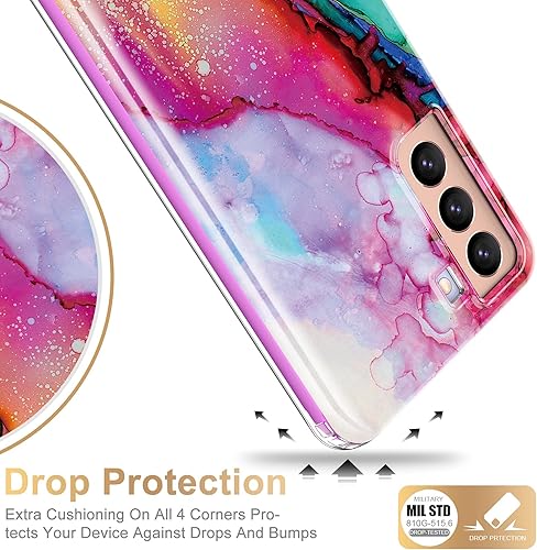 Miniatura 5 de ESDOT - Funda protectora para celular Samsung Galaxy S21 Plus, de grado militar, resiste caídas de 21 pies (probado), con diseños modernos, para