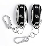 SUGOPADEN 2Pcs Key Fob Cover for Tesla Model X. TPU Car Key Case Protector with Anti-Loss Keychain，Black