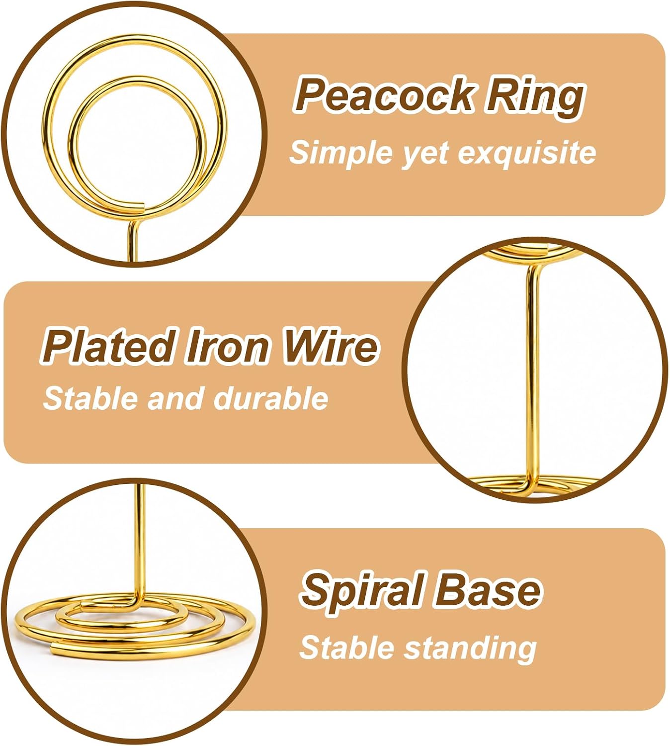 25 Pcs Table Number Holders and 100 Pcs 3.93" x 3.54" Place Cards with Gold Foil Border, Name Cards for Table Setting, Mini Food Labels for Party Buffet
