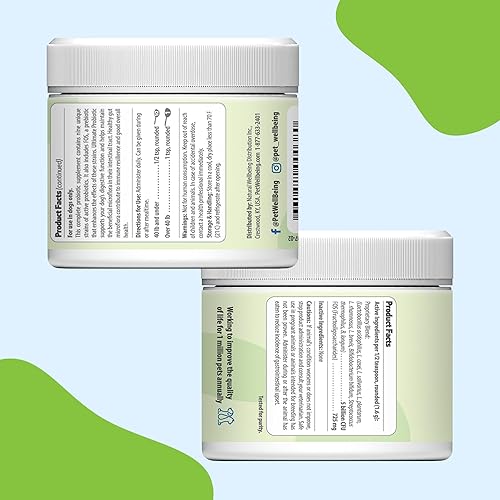 Miniatura 7 de Pet Wellbeing - Ultimate Probiotic 9 cepas para gatos y perros - Apoyo natural para la digestión y la salud del tracto urinario, 5.64 oz.