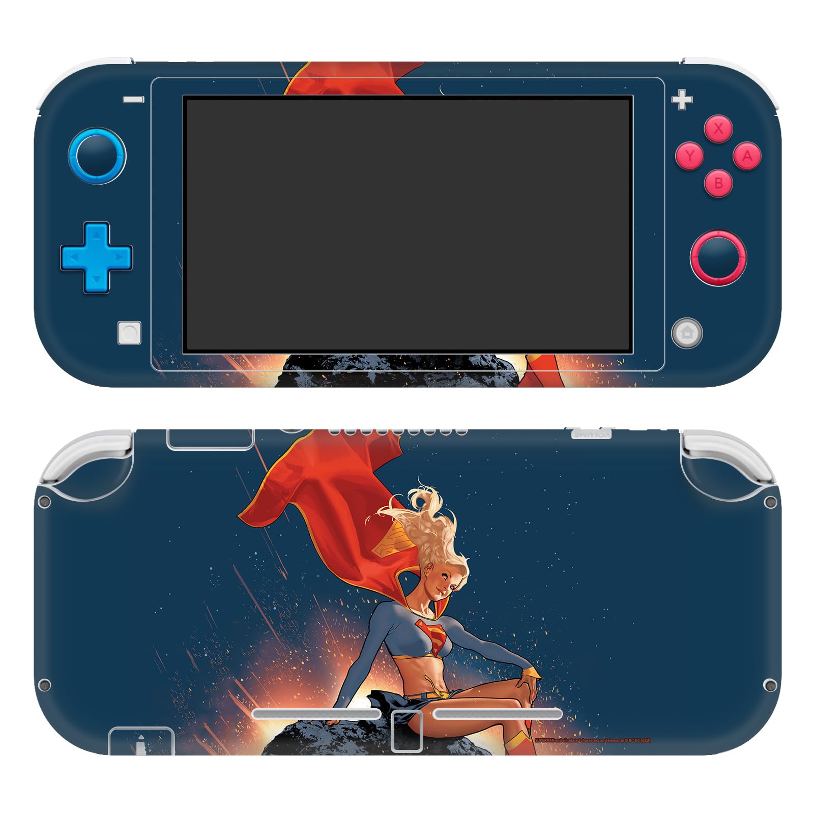 Peau vinyle Nintendo Switch Lite Supergirl protège des rayures sans coque