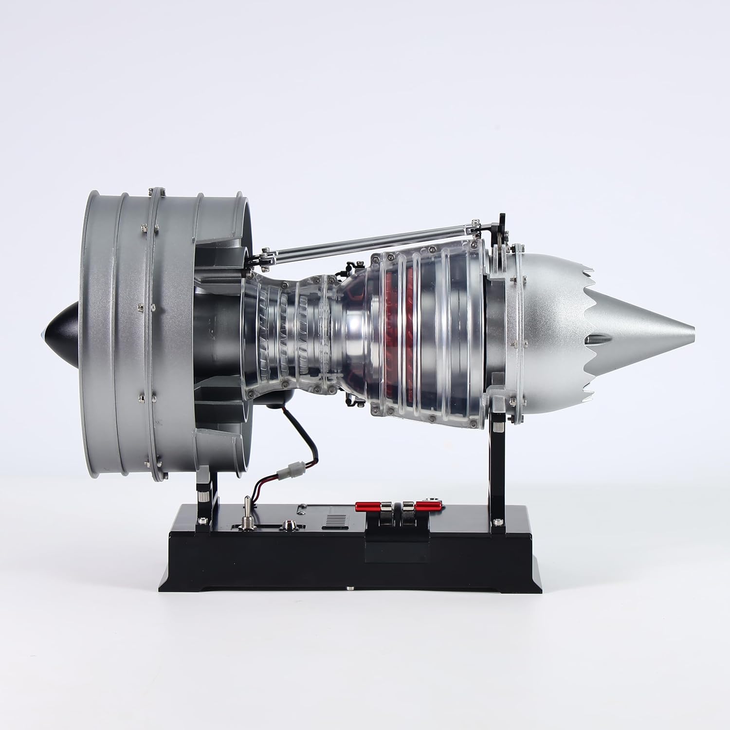 DM121 1/12 Scale Dual Spool Turbofan Engine Model Kit - Build Your Own Functional Jet Engine, 300+ Pcs STEM Educational Hobby Kit