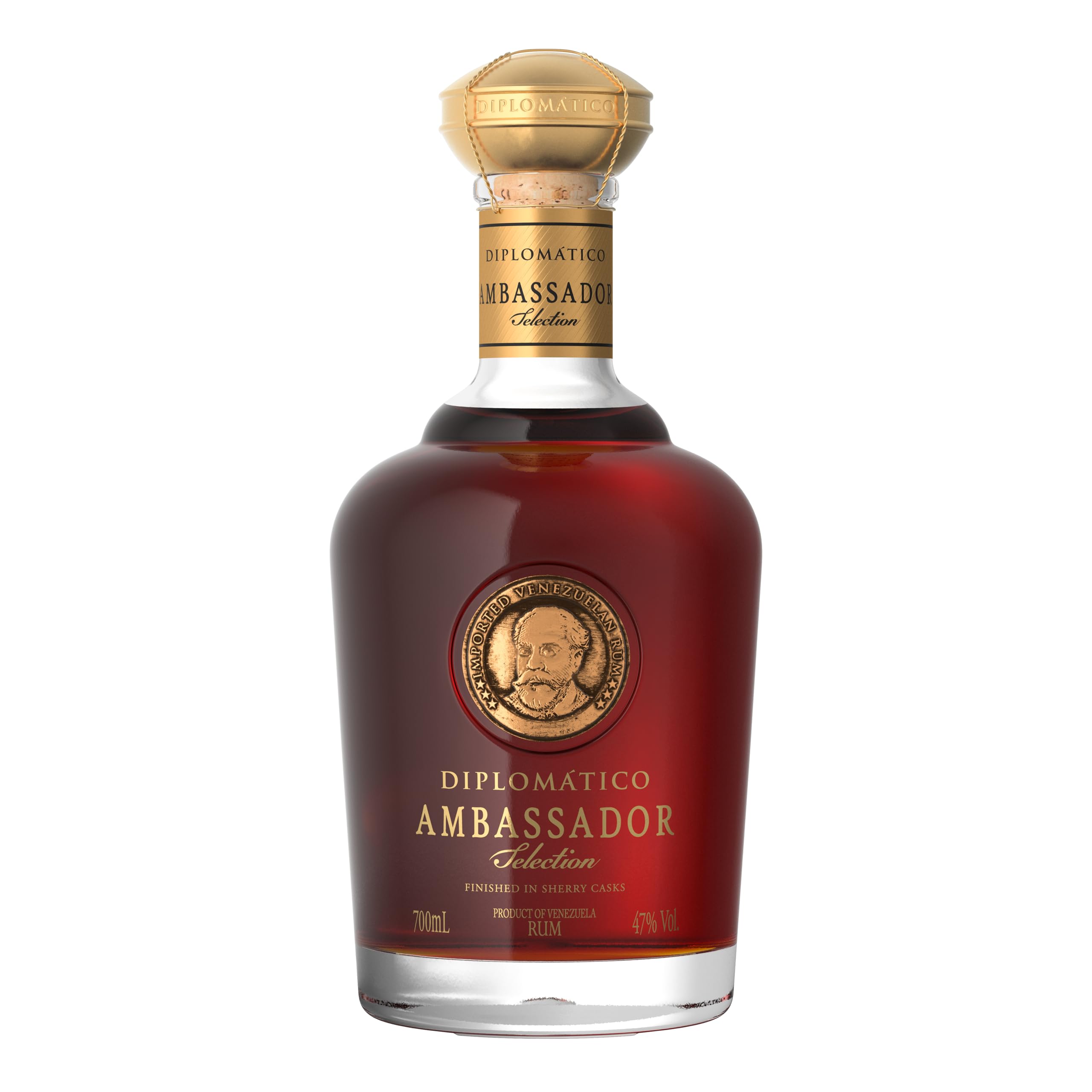 Diplomático AMBASSADOR Selection Cask Strength 47% Vol. 0,7l in Giftbox with Lederoptik