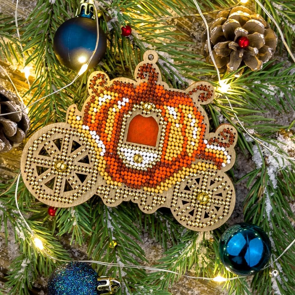 Wizardi Wonderland Crafts Bead Embroidery kit on Wood FLK-455