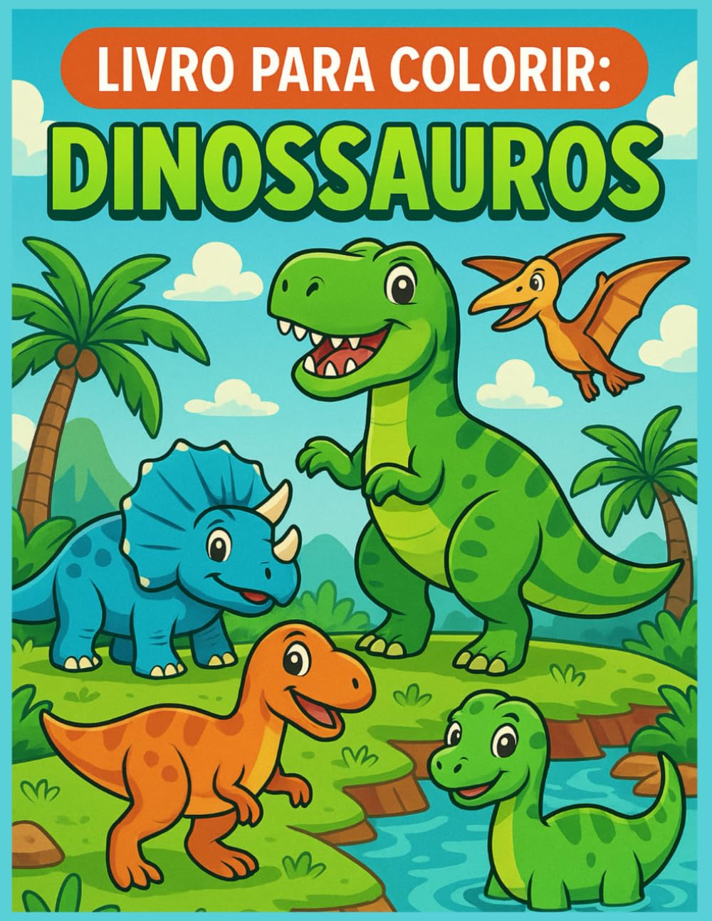 Livro para Colorir: Dinossauros