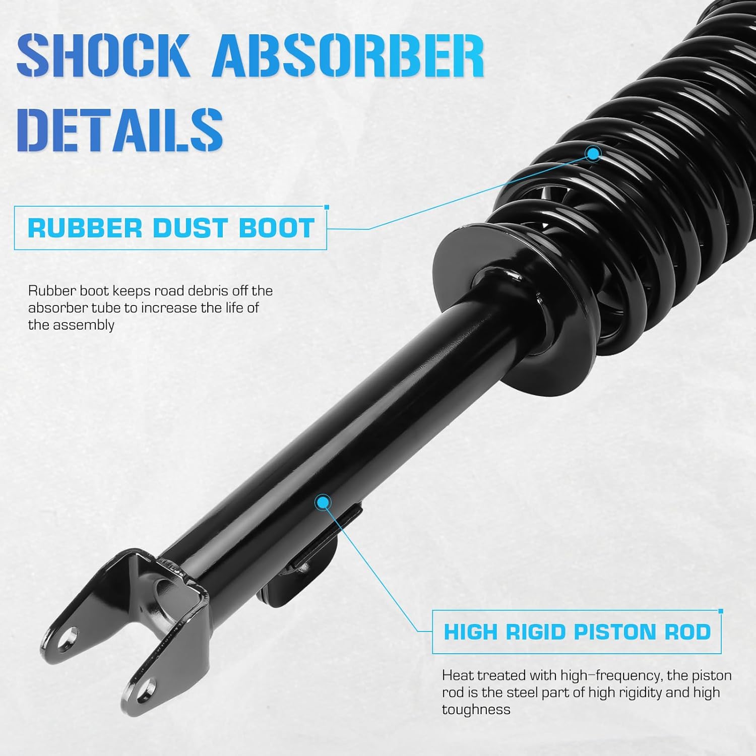 Front Struts w/Coil Springs for 2005-2010 Chrysler 300/2006-2010 Dodge Charger / 2005-2008 Dodge Magnum (ONLY RWD, 2.7L, 3.5L Models), Strut Shock Absorbers Assembly (Fits 172248 11260 182248)