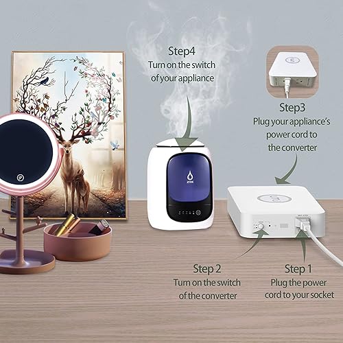 Miniatura 5 de Convertidor de voltaje de 120 V a 100 V Convertidor de voltaje toroidal reductor de 500 vatios para electrodomésticos japoneses utilizados en EE. UU