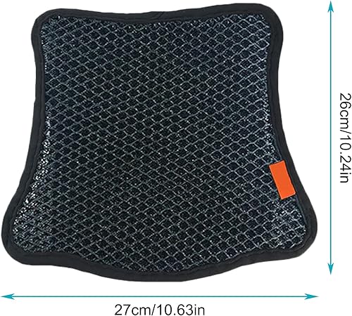Miniatura 6 de Gift2u Funda de asiento refrescante para motocicleta, 24.8 x 14.1 pulgadas, funda de asiento de motocicleta, cojín de asiento de motocicleta, fundas