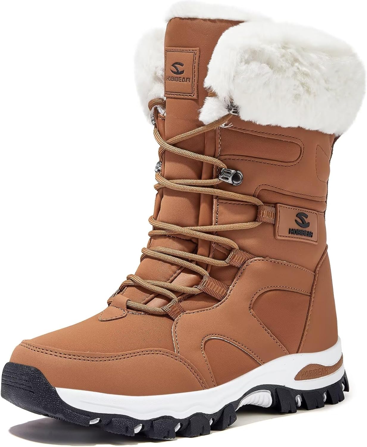 HOBIBEAR Women's Winter Snow Boots | Mid-Calf | Faux Fur | Water Resistant