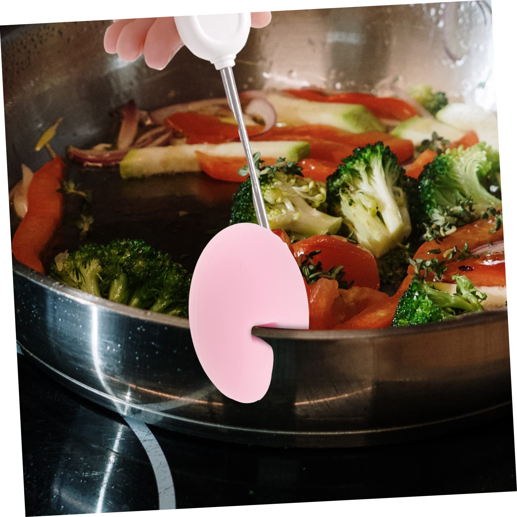 Ciieeo Thermometer Clip for Cooking Temperature Probe Pot Clip for Deep Fryer Candy Making Lightweight Easy to Clean Design for Accurate Readings