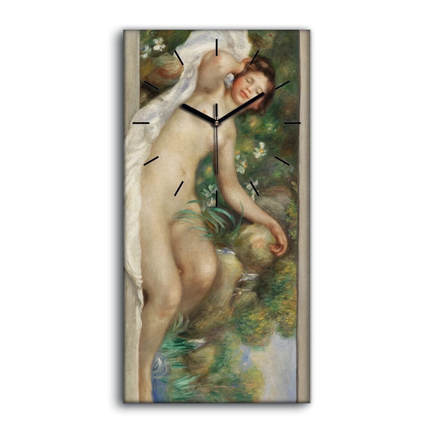 Horloge sur Toile Art Moderne Coloray 30x60cm Image Artistique Haut de Gamme