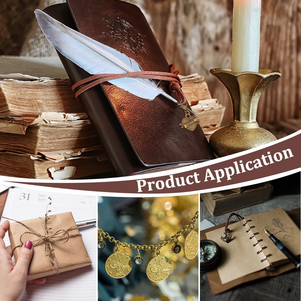 BENECREAT 40 Pcs Mixed Antique Bronze Charms, 10 Styles Vintage Alloy Dangle Pendants Lobster Clasp Charms for DIY Necklace Bracelet Keychains Jewelry Making - Image 5