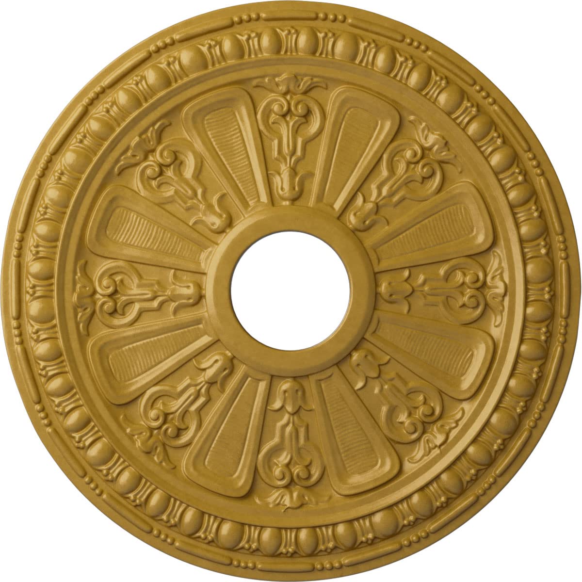 Ekena Millwork CM18RAIGS Raymond Ceiling Medallion, Iridescent Gold