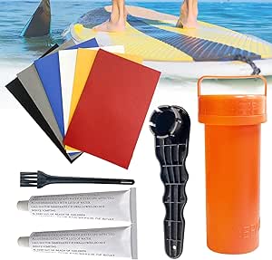 Kit Riparazione Gommoni 3 Pezzi - Toppe In PVC Per Canoe E Kayak, Grigio - Foto 10