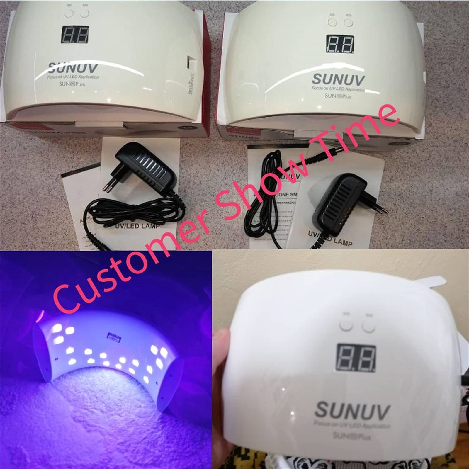 SUN9X Plus 36W Lampa do paznokci Lampa UV Suszarka do paznokci do żelu UV Gel Maszyna do paznokci w podczerwieni Zestaw timera czujnika
