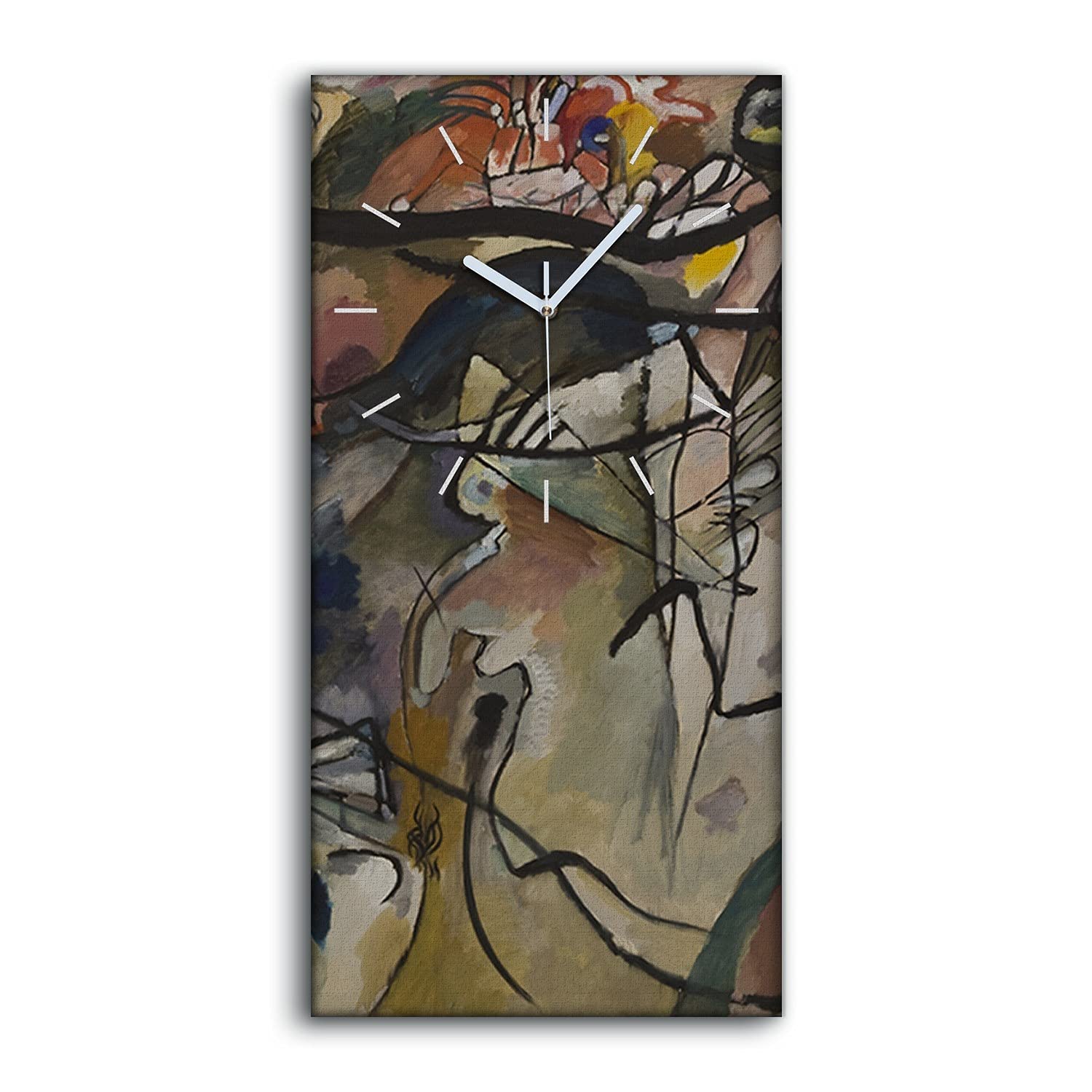 Horloge sur Toile Salon Moderne Tableau Mural Coloray Composition 5