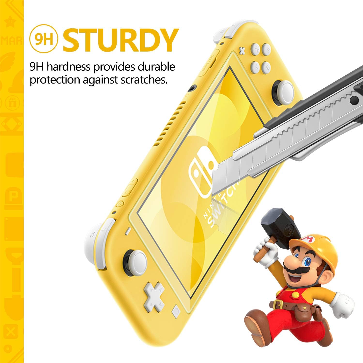 TiMOVO Screen Protector for Nintendo Switch Lite (2 Pack), Anti-Fingerprint & Anti-Bubble Tempered Glass HD Screen Protective Film for Nintendo Switch Lite Console 2019