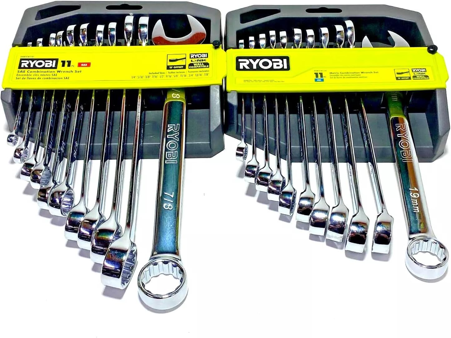 Ryobi 22 PC. SAE & Metric Combination Wrench Set