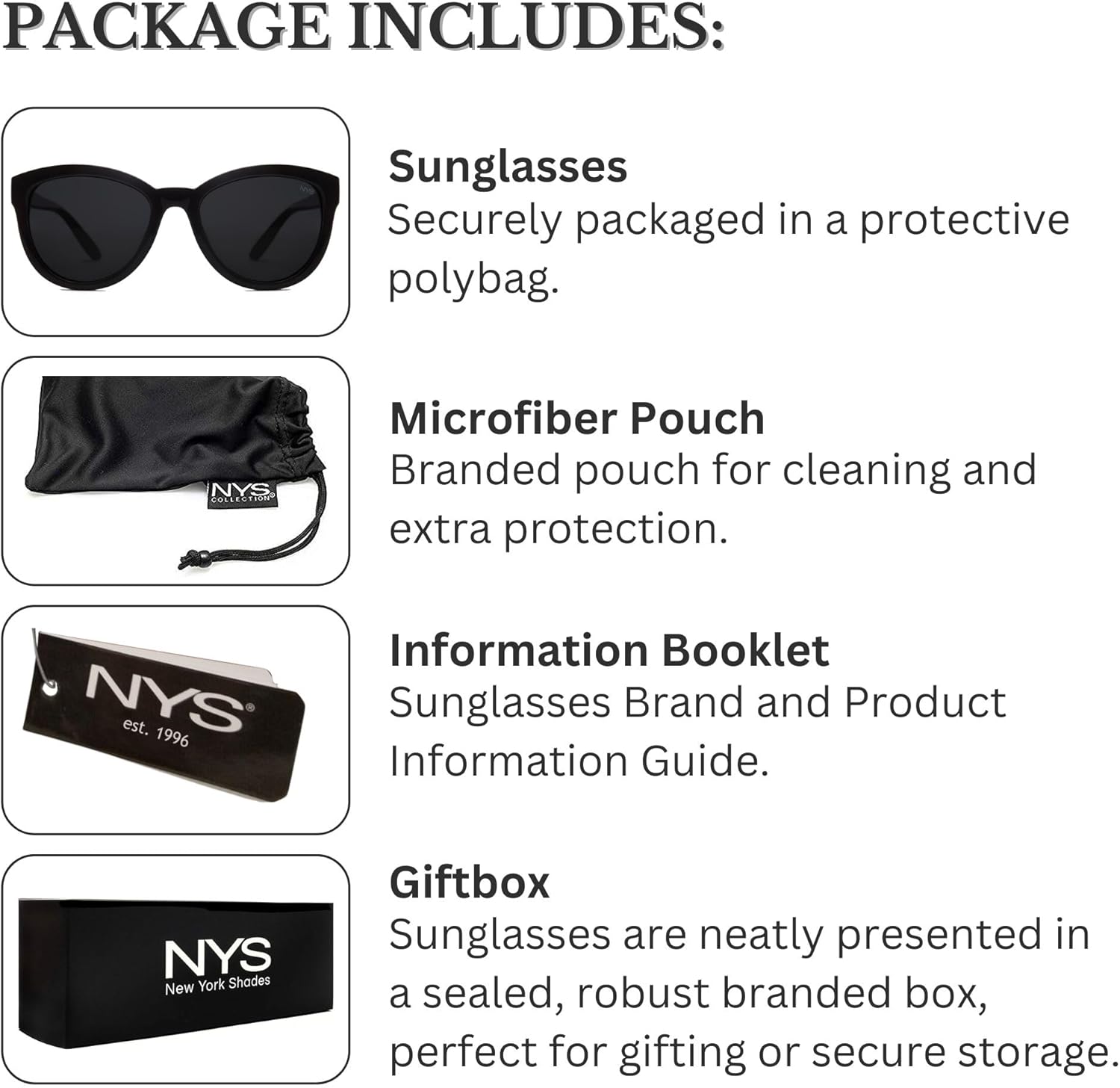 NYS Collection Oversized Cat Eye Sunglasses for Women - Lightweight - Retro Trendy 100% UV Protection - Image 7