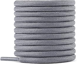 Knixmax 1 Pair -2 Pairs Round Flat Laces Strong Laces for All Types of Boots, Shoes and Sneakers – Various Lengths and Colours