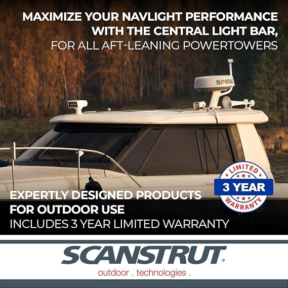 Scanstrut APT-LB-01 Central Light Bar for Aft-Leaning PowerTowers