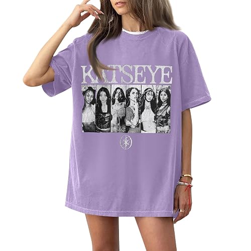 Graphic Tees for Women Katseye Shirt Crewneck Short Sleeve Tops Katseye Merch for Fans