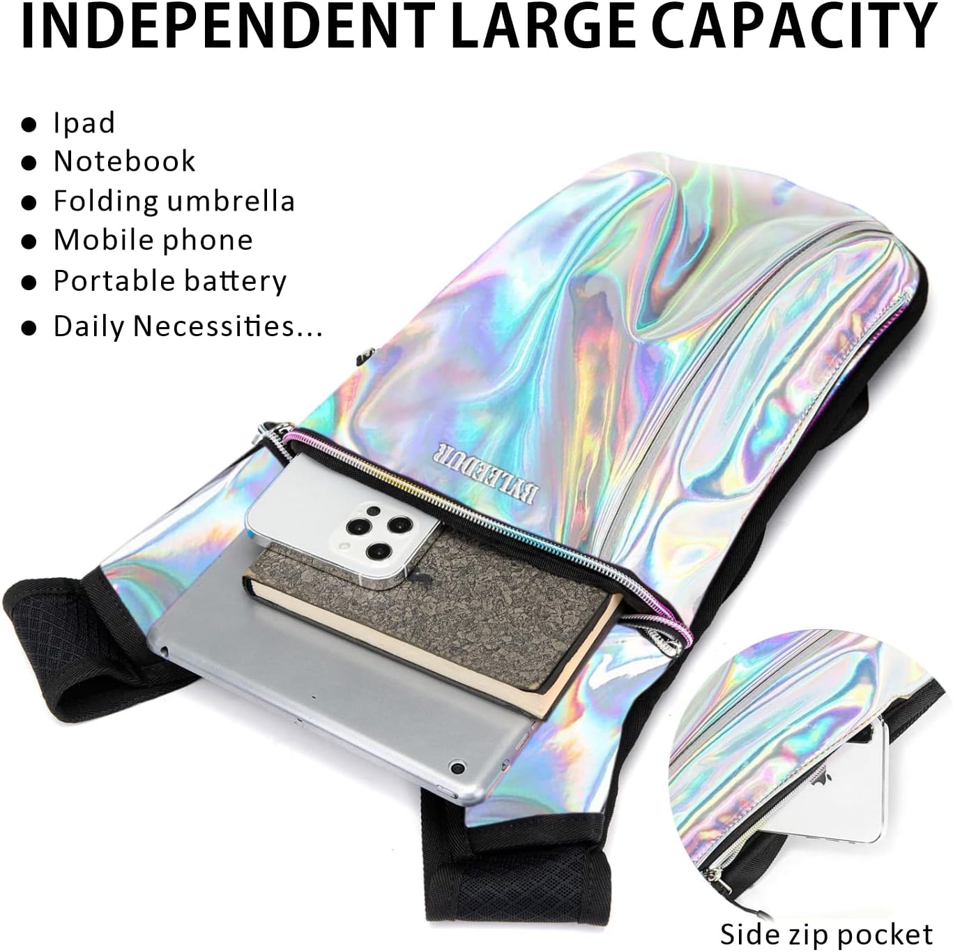 Hydration Backpack with 2L Water Bladder for Men & Women Suitable for Festivals, Raves, Hiking, Biking, Climbing, Running, Outdoors and More